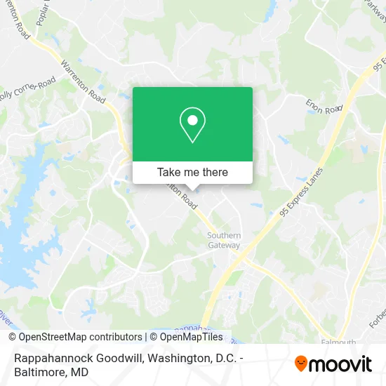 Rappahannock Goodwill map