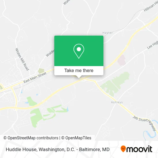 Huddle House map