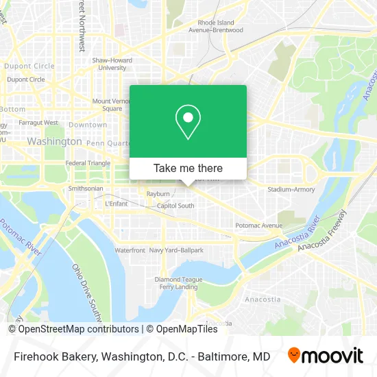Firehook Bakery map