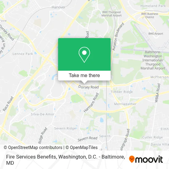 Fire Services Benefits map