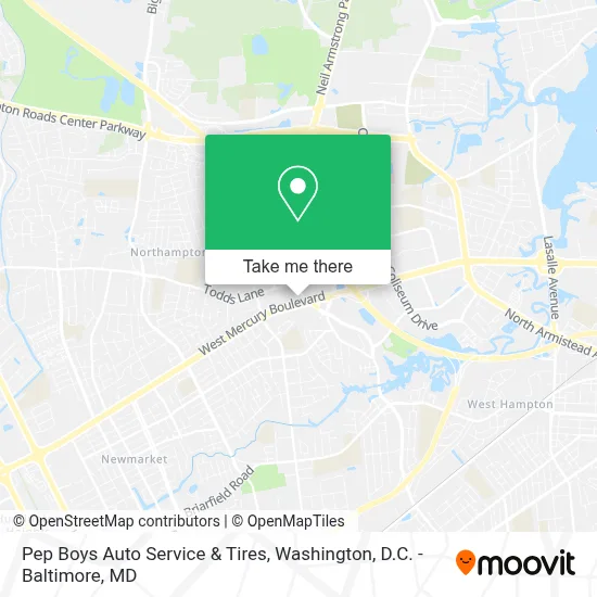 Pep Boys Auto Service & Tires map