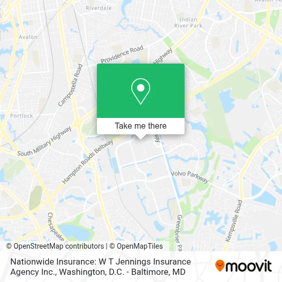 Nationwide Insurance: W T Jennings Insurance Agency Inc. map