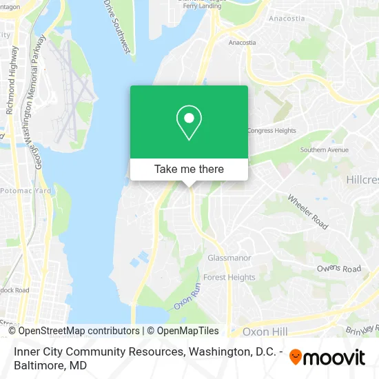 Inner City Community Resources map