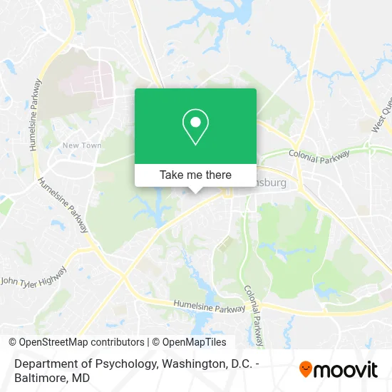 Department Of Psychology map