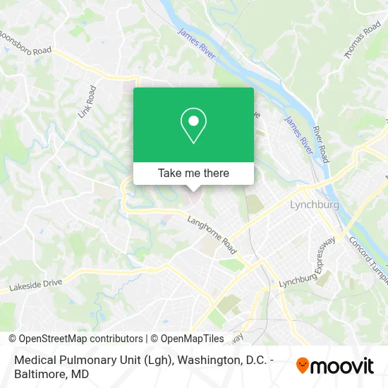 Medical Pulmonary Unit (Lgh) map