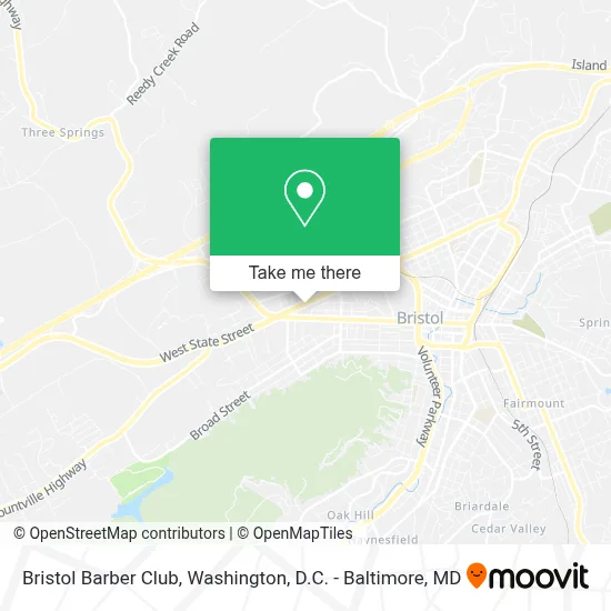 Bristol Barber Club map
