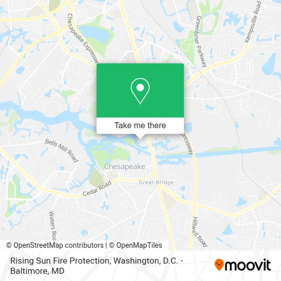 Rising Sun Fire Protection map