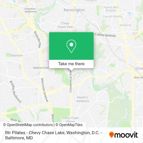Rtr Pilates - Chevy Chase Lake map