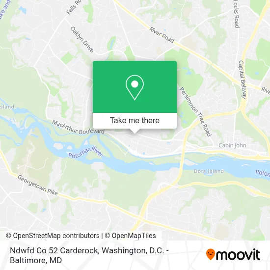 Ndwfd Co 52 Carderock map