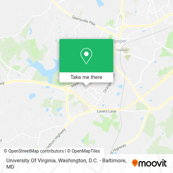 University Of Virginia map