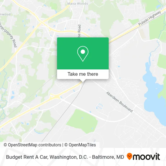 Budget Rent A Car map