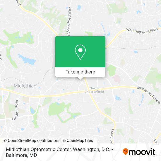 Midlothian Optometric Center map