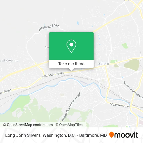 Long John Silver's map