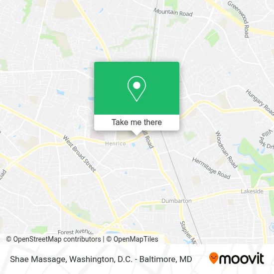 Shae Massage map
