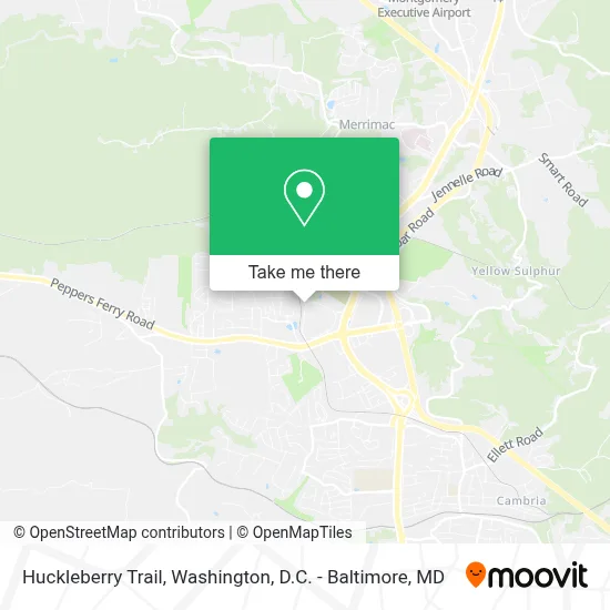 Huckleberry Trail map