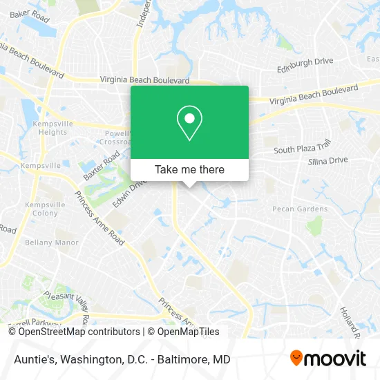Auntie's map