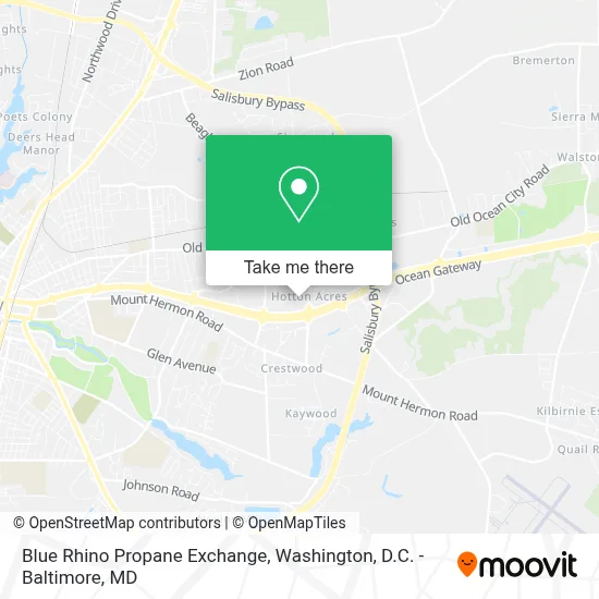 Blue Rhino Propane Exchange map