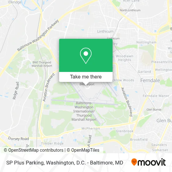 SP Plus Parking map