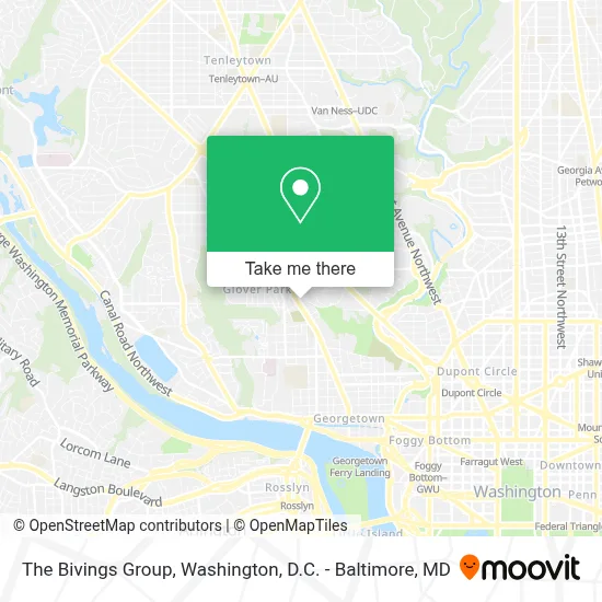 The Bivings Group map