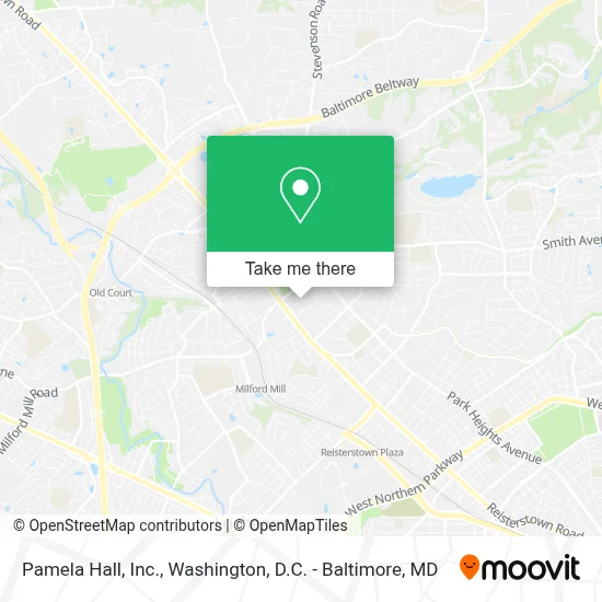 Pamela Hall, Inc. map