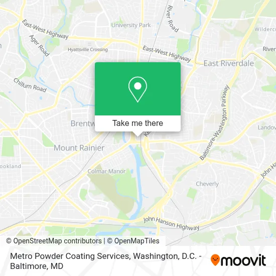 Metro Powder Coating Services map