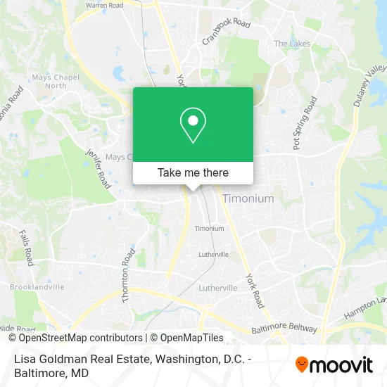 Lisa Goldman Real Estate map