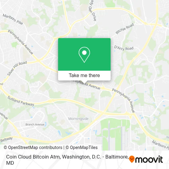 Coin Cloud Bitcoin Atm map