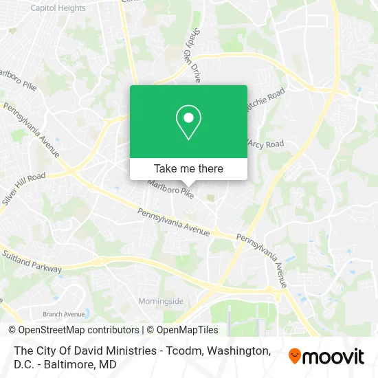 The City Of David Ministries - Tcodm map