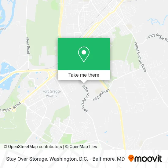 Stay Over Storage map