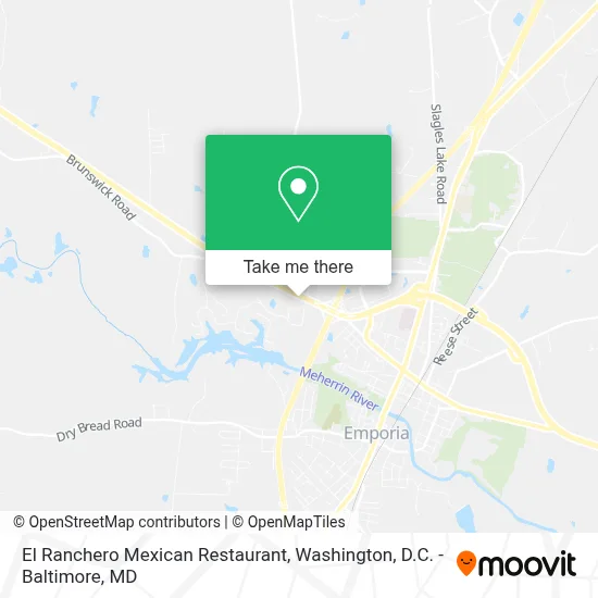 El Ranchero Mexican Restaurant map