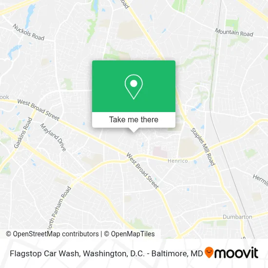 Flagstop Car Wash map