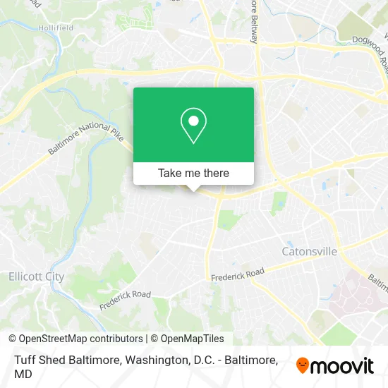 Tuff Shed Baltimore map