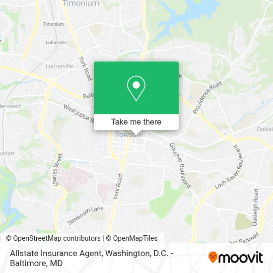 Allstate Insurance Agent map