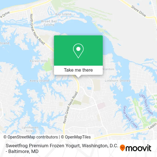 Sweetfrog Premium Frozen Yogurt map