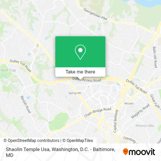 Shaolin Temple Usa map