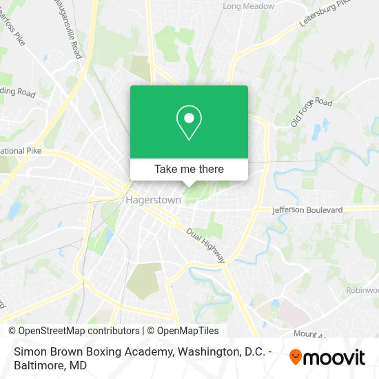 Simon Brown Boxing Academy map