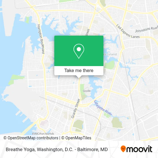 Breathe Yoga map