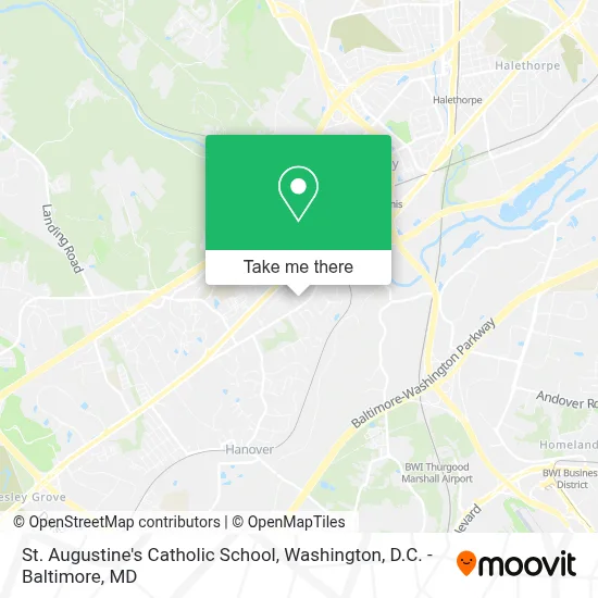 St. Augustine's Catholic School map