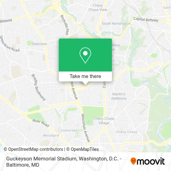 Guckeyson Memorial Stadium map