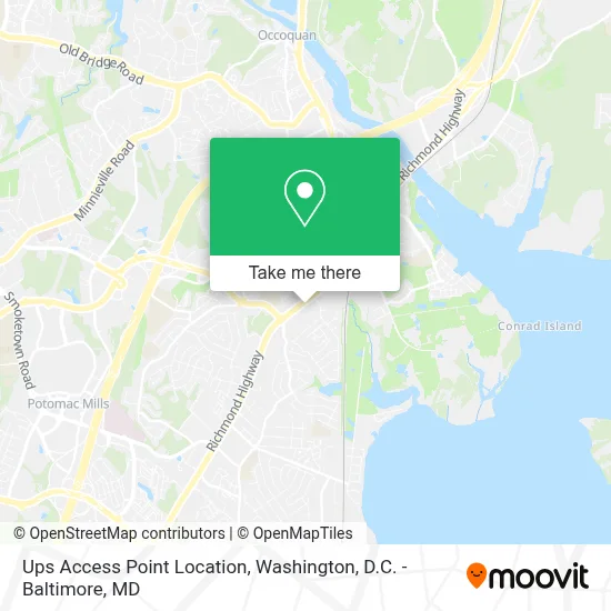 Ups Access Point Location map