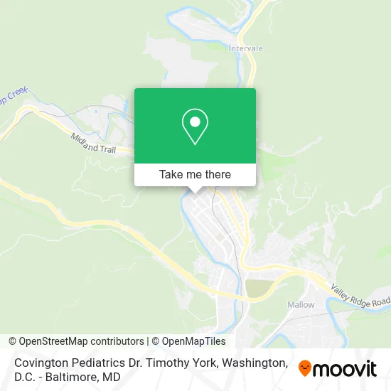 Covington Pediatrics   Dr. Timothy York map