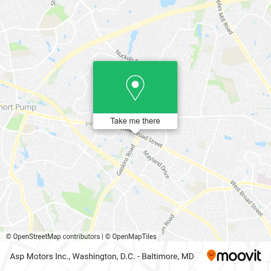 Asp Motors Inc. map