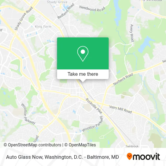 Auto Glass Now map