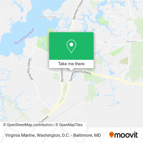 Virginia Marine map