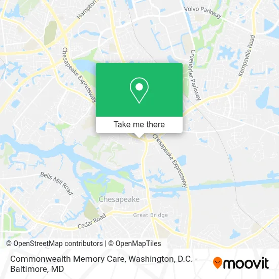 Commonwealth Memory Care map