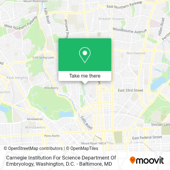 Carnegie Institution For Science Department Of Embryology map