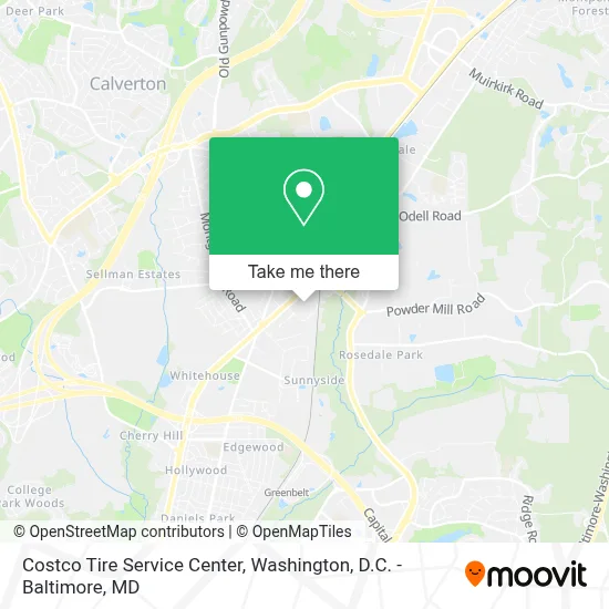 Costco Tire Service Center map
