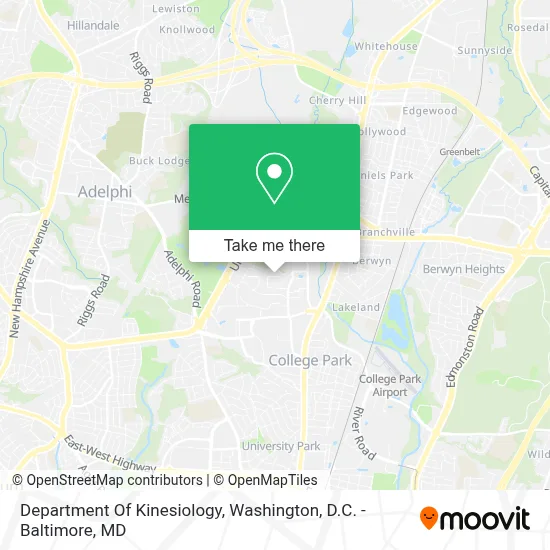 Department Of Kinesiology map