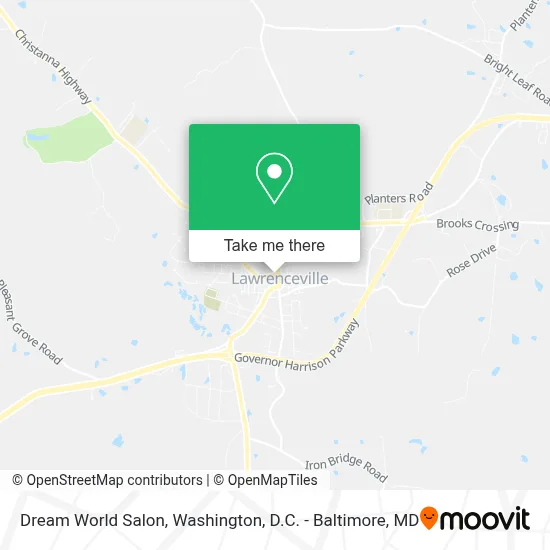 Dream World Salon map
