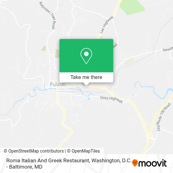 Roma Italian And Greek Restaurant map